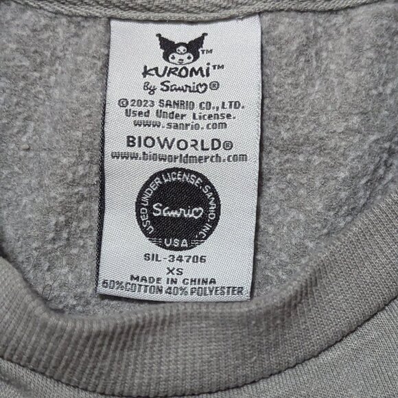 Sanrio Hello Kitty KUROMI Sweatshirt Size XS - Picture 3 of 4